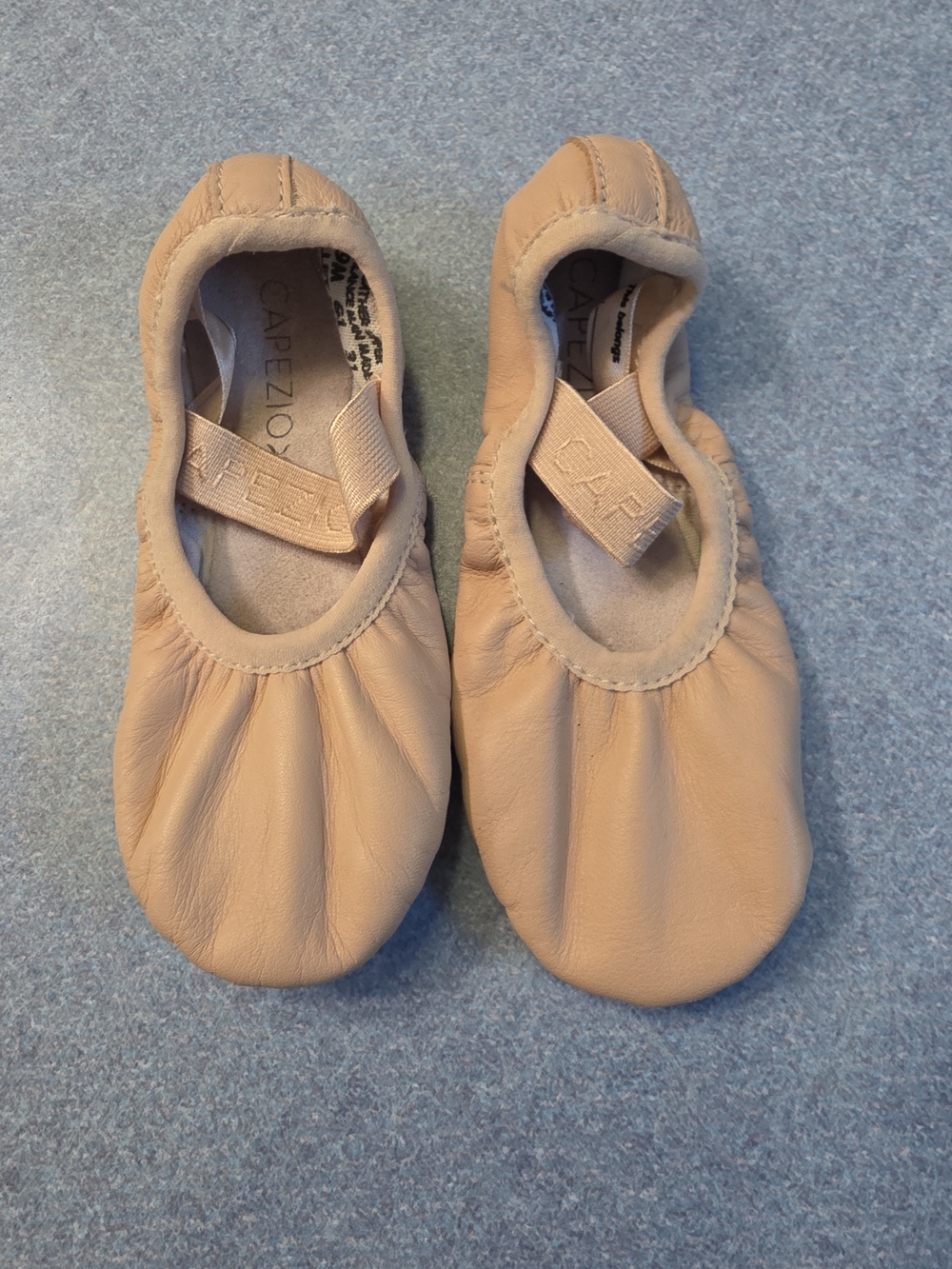 Capezio Leather Dance Slippers in Beige